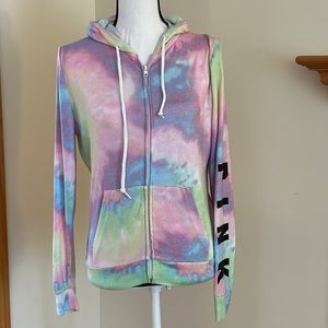 Victoria Secret Pink Pastel Tie Dye Hoodie Size XS 🌸